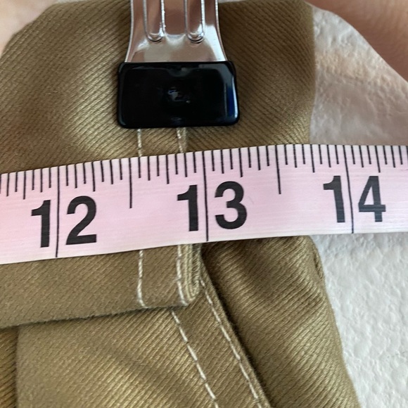 SANDRO Pleated High Rise Cotton-Faille Shorts Khaki $235 msrp - Picture 12 of 12